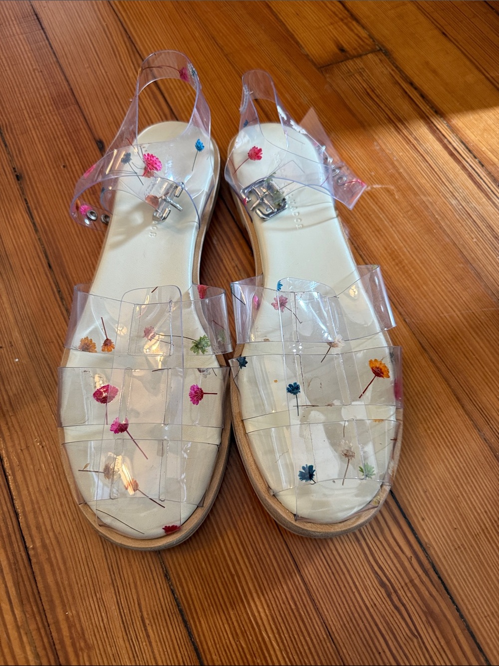 Freda Salvador - Sera Fisherman Sandal (Floral PVC) sz 10 - Picture 6 of 8